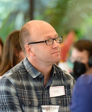 Dirk Black at new faculty orientation